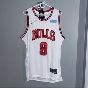 Chicago Bulls 75th Anniversary Jersey #8 Zach Lavine Nike Diamond Icon Edition